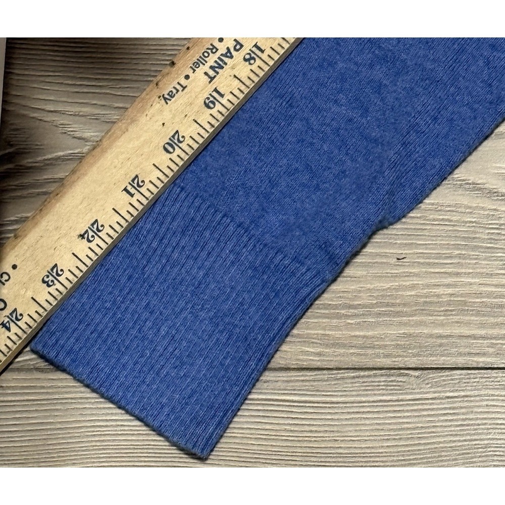 L.L. Bean Women's Turtleneck Sweater Deep Blue 95% Cotton 5% Cashmere Medium - Picture 7 of 13